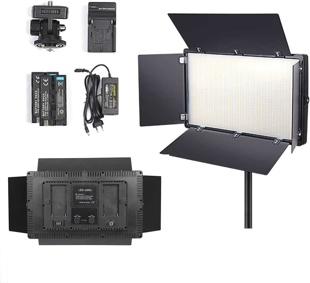 Padom 800 LED Video Light – Rechargeable & Plug-In Light Kit for Pro Video Shoots - Image 2