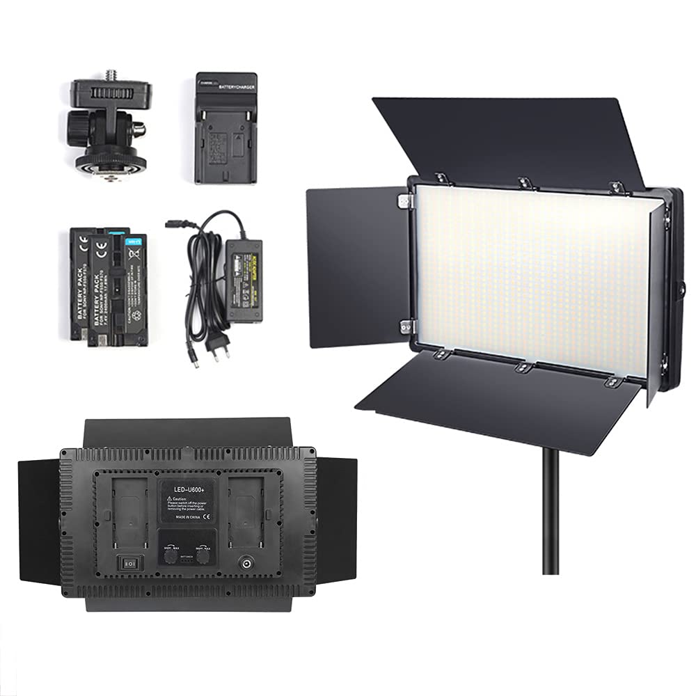 Padom 800 LED Video Light – Rechargeable & Plug-In Light Kit for Pro Video Shoots