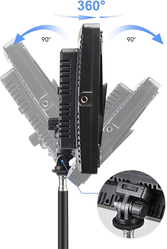 Padom 800 LED Video Light – Rechargeable & Plug-In Light Kit for Pro Video Shoots - Image 4
