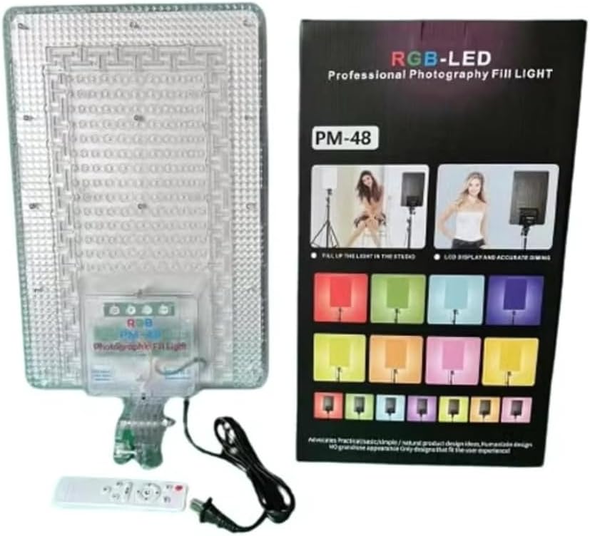 RGB PM-48 Professional LED Light – Full-Color Rechargeable Video Light for Creators - Image 3