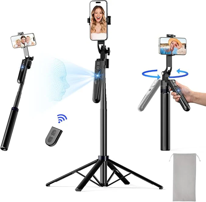 360° Auto Face Tracking Tripod Stand for Android & iPhone - Image 2