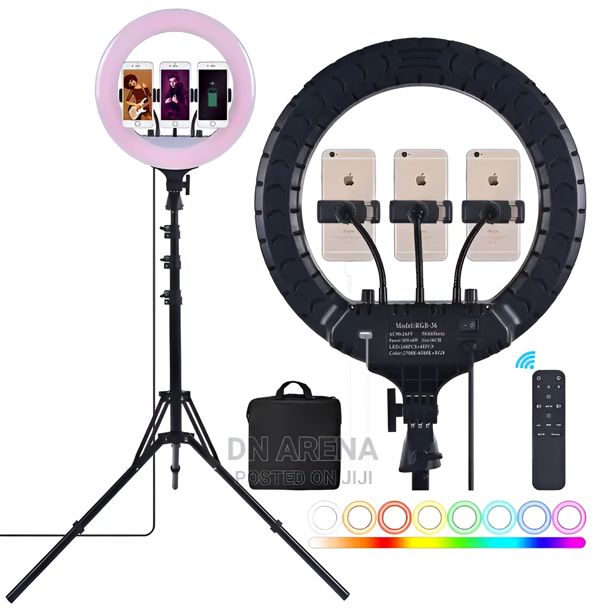 22-Inch Ring Light with 2.1m Tripod – Rwanda