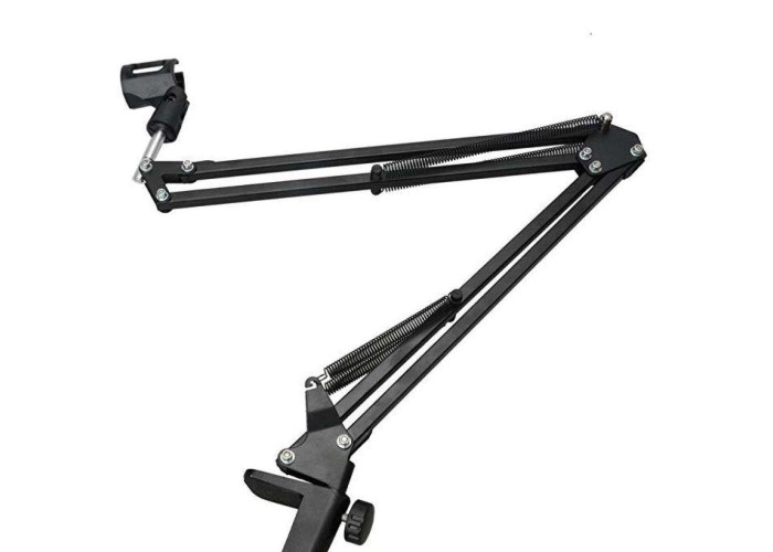 Professional Recording Microphone Table Stand for Dynamic And Condenser Mic - Black - Image 5